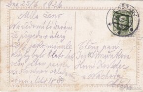 Predám delenú pohľadnicu - dlhá pošta Piešťany r. 1898 - 8