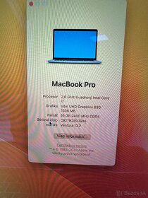  MacBook Pro (15-inch, 2018) - 1 cyklus | i7 | 16GB/500GB  - 8
