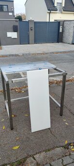 Umývacie a rozprávkové stoly, nerezový gastro stôl - 8