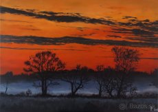 Ručne maľovaný obraz - Stromy - 8