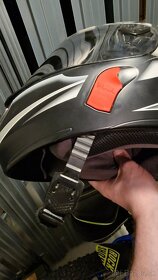 Polykarbon moto helma UVEX BOSS 525 L 1350g - 8