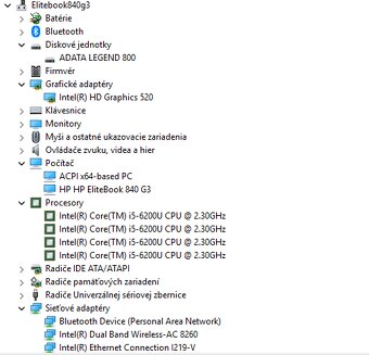 HP Elitebook 840 G3, 16GB RAM, 480GB SSD, nová batéria - 8