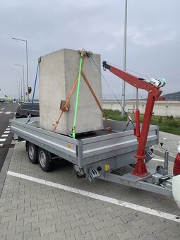 Predám prívesný vozík,trojstranný elektrohyd. sklápač - 8