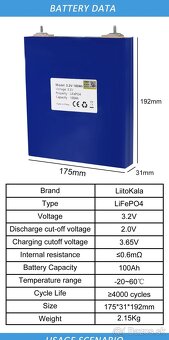 Lifepo4 100Ah 48V Liitokala 4000 Cycles - 8
