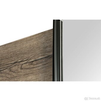 Kvalitná šatníková skriňa - ušľachtilý dub/čierny dub - 8