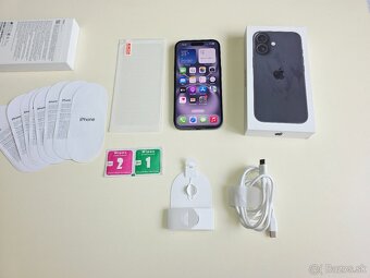 APPLE IPHONE 16 128GB BLACK TOP STAV,ZDRAVIE BATERKY 100% - 8