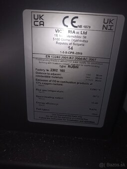 Samostatne stojace krbové kachle Rubin 13 kW béžová Eco - 8
