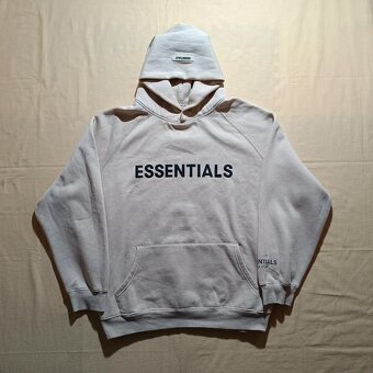 Essentials Fear of God baggy béžová mikina s kapucňou XL - 8