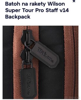 Batoh na rakety Wilson SUPER TOUR PRO STAFF w14 backpack - 8