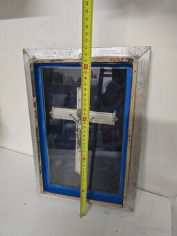 Nástenné drevene hodiny 2x + kríž - 8