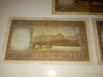 BANKOVKY 500 KČS 1946, JEDNOPÍSMENNÉ, NEPERFOROVANÉ - 8