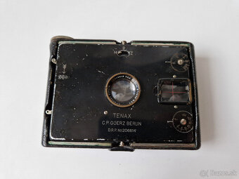 Starý německý měchový fotoaparát Goerz Plate Tenax 6,5x9 - 8