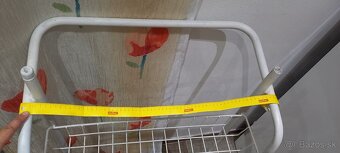 regál s kolieskami a lištou na cenovku, - 8