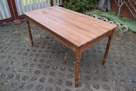 Drevený stôl ( jaseň, buk ), odtieň orech - 8