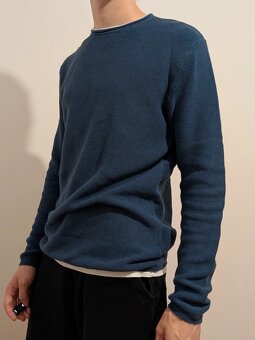 Pletený sveter FSBN Navy Knit Crewneck - 8