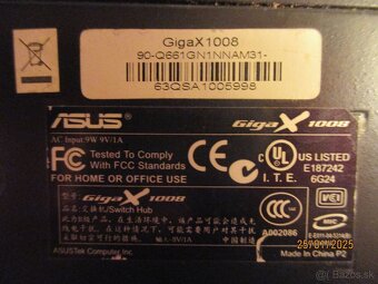 Predám používaný Asus Giga x 1008. MS1008GS - 8 portový giga - 8