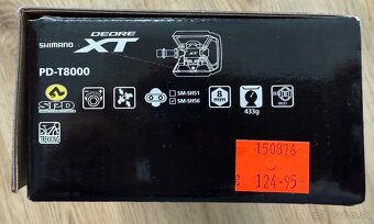 Pedále MTB: Shimano Deore XT PD-T8000 + Shimano PD-M505 - 8