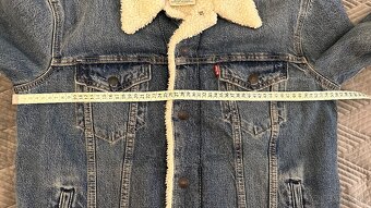 Pánska džínsová zateplená bunda LEVIS - veľkosť M - 8