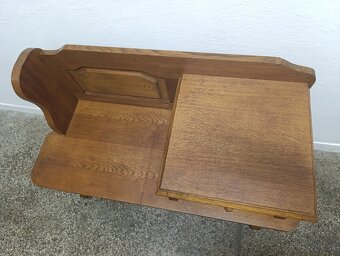 Rustikální botník / lavice, nábytek z masívu - 8