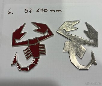 Nápisy Abarth, Fiat - 8