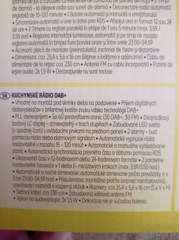 Krásne kuchynské rádio LC DISPLEJ - 8