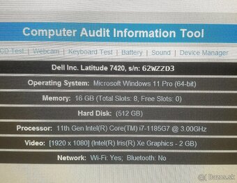 Dell Latitude 7420 TOUCH 14"/i7/16GB/512SSD/carbon - 8