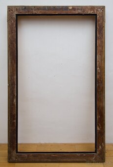 Starožitný pozlátený rám na obraz - Biedermeier, 145 × 90 cm - 8