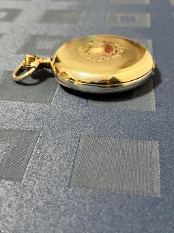 Vzácne strieborné (800) vreckové hodinky Omega - 8