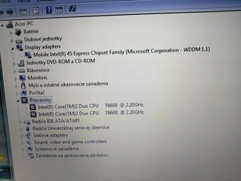 predám notebook Acer extensa 5635 / 4gb ram /250gb hdd - 8