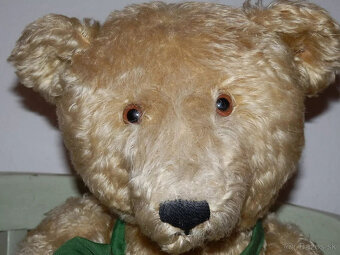 Veľký 65 cm vlastenecký medveď STEIFF z predvojnového obdobi - 8