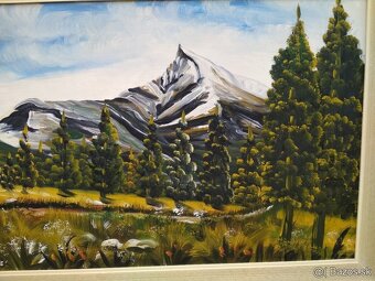 Velky obraz Tatry, olejomalba, 172x63cm - 8