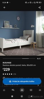 Detská rastúca posteľ Busunge IKEA - 8