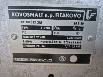 Naftové kachle JAS 50 - 8