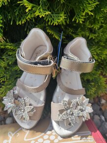 D.d.step kožené flexibilné sandále kvety Dark grey - 8