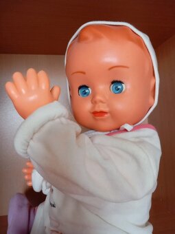 Stará retro bábika made in Czechoslovakia 50 cm - 8