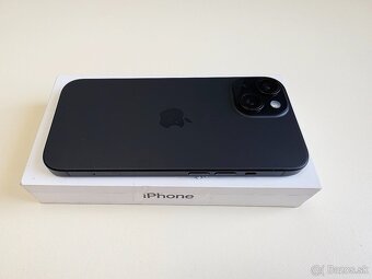 APPLE IPHONE 15 128GB BLACK,ZDRAVIE BATERKY 100% - 8