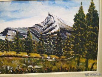 Velky obraz Tatry, olejomalba, 172x63cm - 8