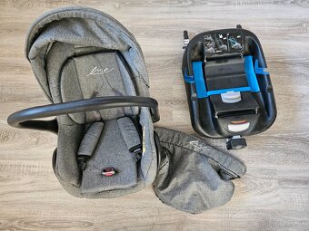 Predám kočík 2v1 RIKO Basic antracit + vajíčko a isofix zákl - 8
