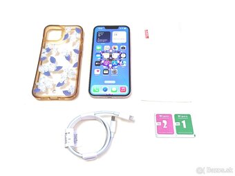 APPLE IPHONE 13 PINK 128GB,ZDRAVIE BATERKY 100% - 8