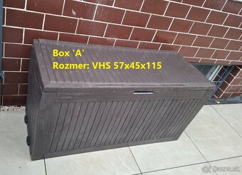 Záhradné sedenie - stôl, stoličky a záhradný box - 8