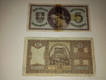 BANKOVKY 40. LÉTA, SLOVENSKÝ ŠTÁT, VŠE NEPERFOROVANÉ - 8