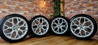 Alu R19 5x108 orig. JAGUAR F-type dvojrozmer + letné pneu - 8