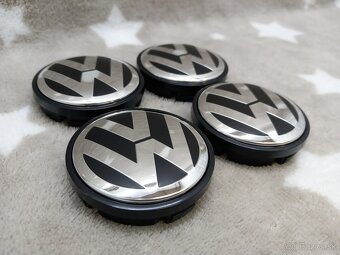Středové krytky Vw, 56x52mm chrom logo - 8