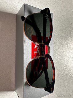 RAY-BAN clubmaster Red Havana G-15 Green Polarizačné - 8