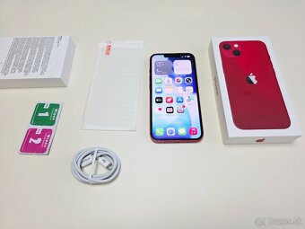 APPLE IPHONE 13 128 GB RED EDITION,BATERKA 100% - 8