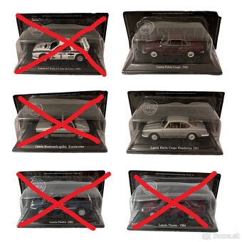 Zberateľské kovové modely Lancia v mierke 1:43 - 8