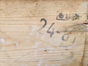 Vojenska drevena krabica bedňa 6. - 8