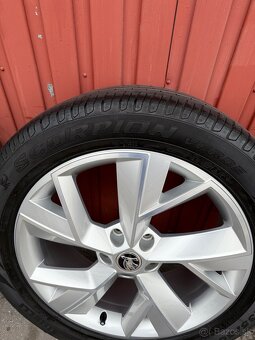 Originál elektróny Skoda Kodiaq R19 ET43 7J LETNÉ 235/50 R19 - 8