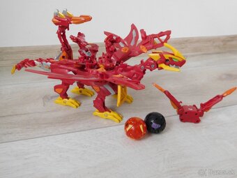Bakugan drak červený-  30 cm, - 8