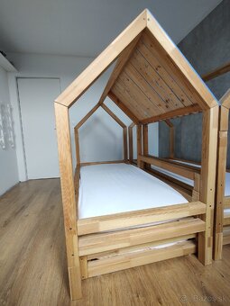 Detska postielka - svetly masiv - 8